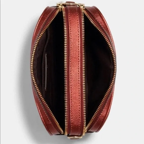 Coach Jes Crossbody 20 Leather Bag Metallic Clay - Picture 4 of 11